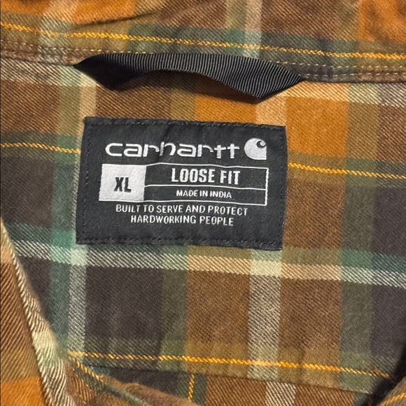 CARHARTT  Plaid Shirt-loose Fit- size XL - Picture 4 of 8